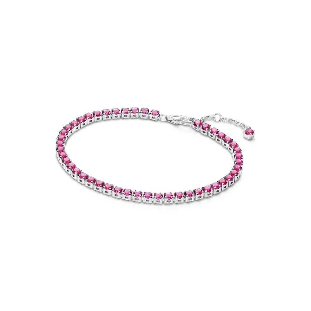 Sparkling Pink Tennis Bracelet