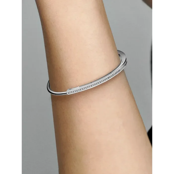 Pandora Signature I-D Pavé Bangle - Image 2