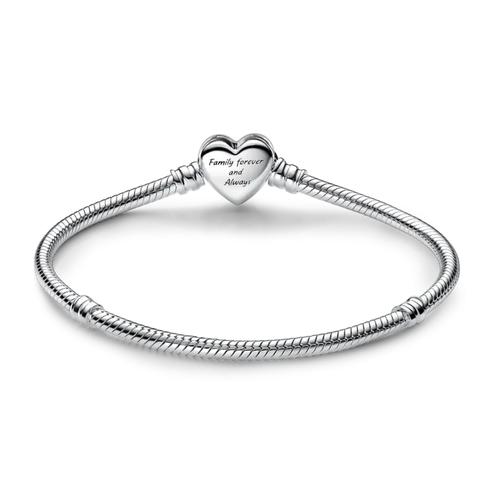 Pandora Moments Sparkling Infinity Heart Clasp Snake Chain Bracelet - Image 4