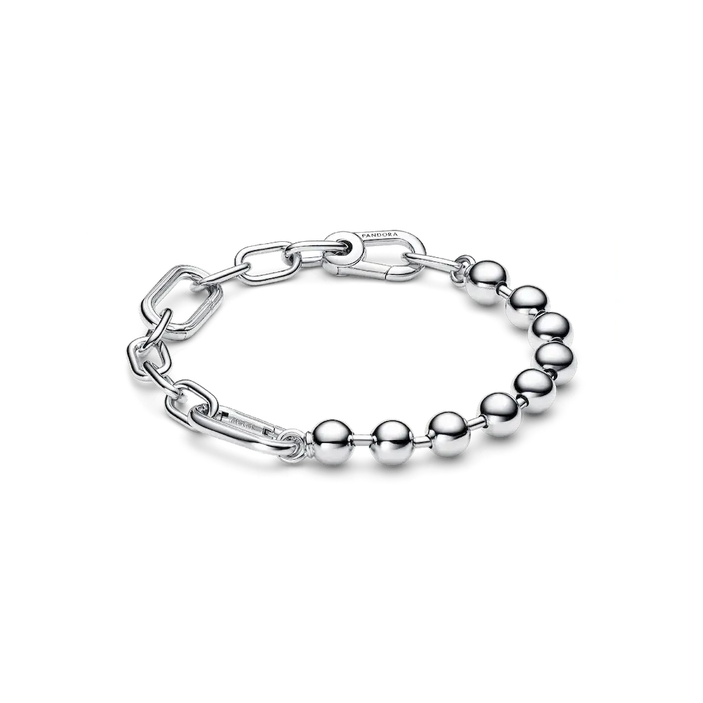 Pandora ME Metal Bead & Link Chain Bracelet