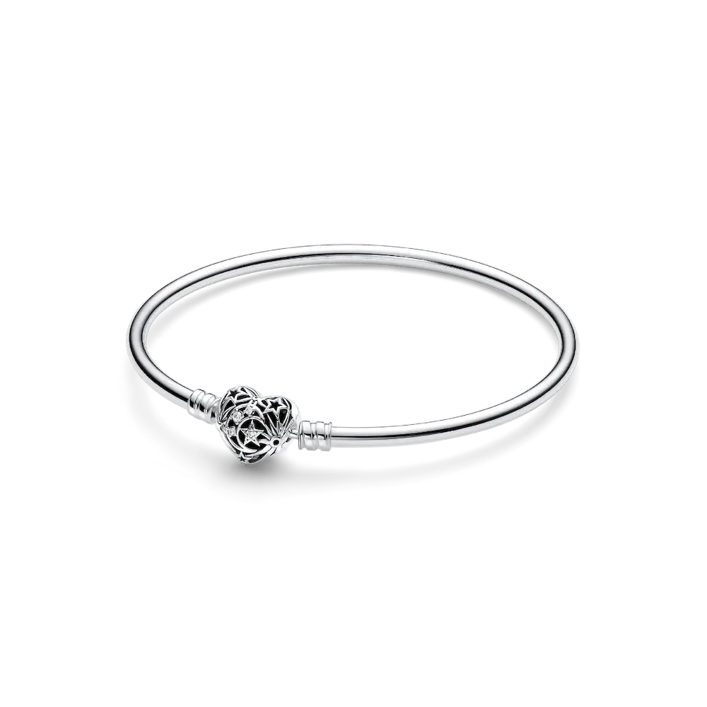 FINAL SALE - Celestial Heart Clasp Bangle