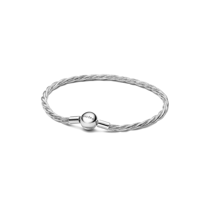 Round Pandora Clasp Twisted Snake Chain - Image 2