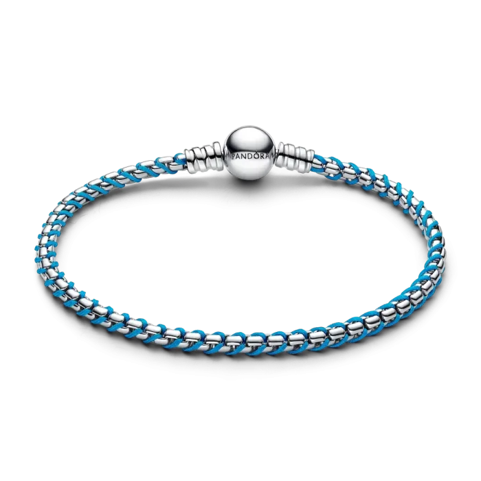 Blue Cord Snake Chain Bracelet - Image 5