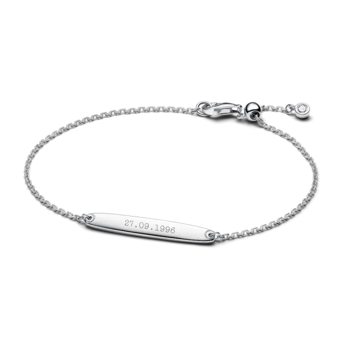 Engravable Bar Chain Bracelet - Image 5