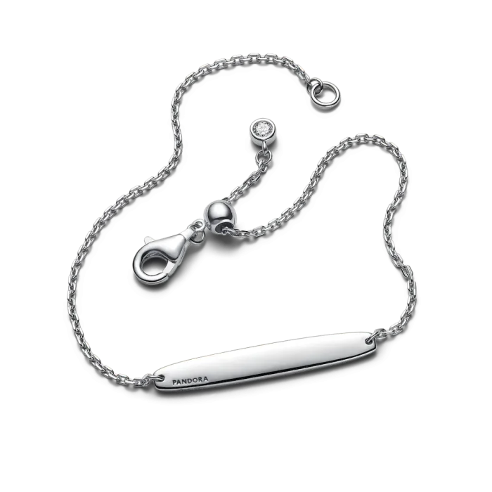 Engravable Bar Chain Bracelet - Image 6
