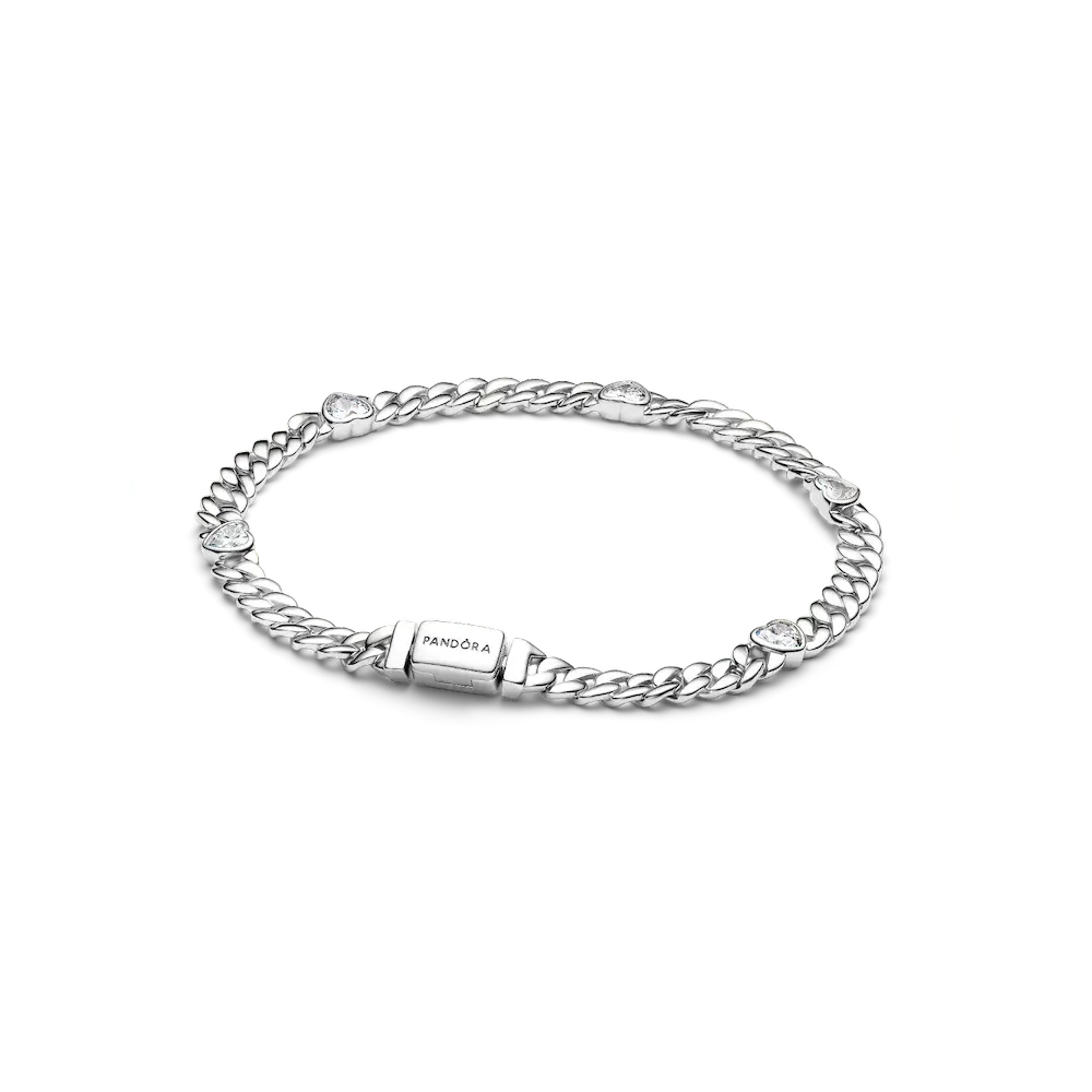 Heart Cuban Chain Bracelet