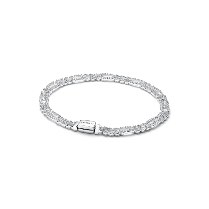 His and Hers Cuban Chain Heart and Oval Bracelet Set - Image 3