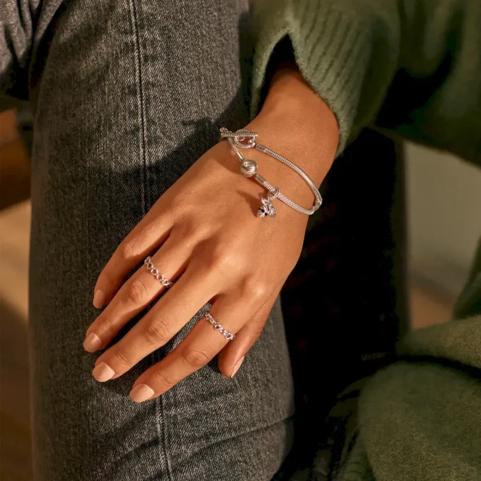 FINAL SALE - Pandora Moments Mesh Bracelet - Image 4