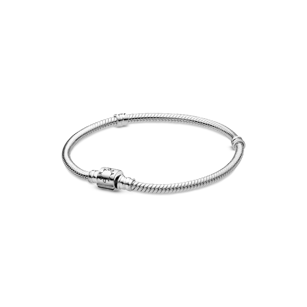 Pandora Moments Barrel Clasp Snake Chain Bracelet