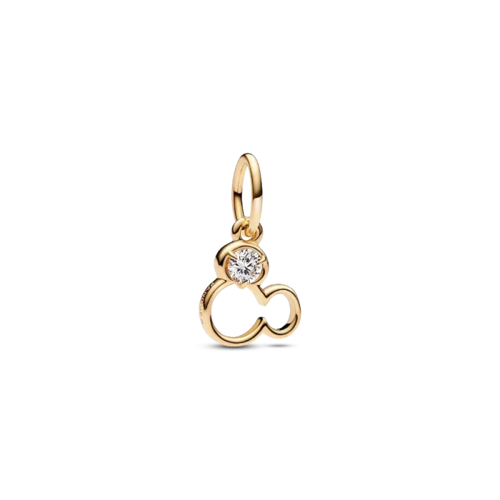 Mickey Mouse Silhouette Charm Necklace Set - Image 2