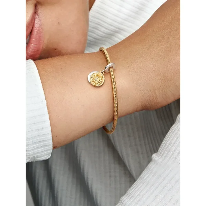 My Pandora Two-tone Daisy Double Dangle Charm - Image 2