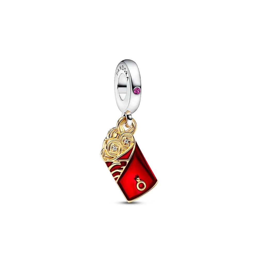 Two-tone Red Envelope Dangle Charm