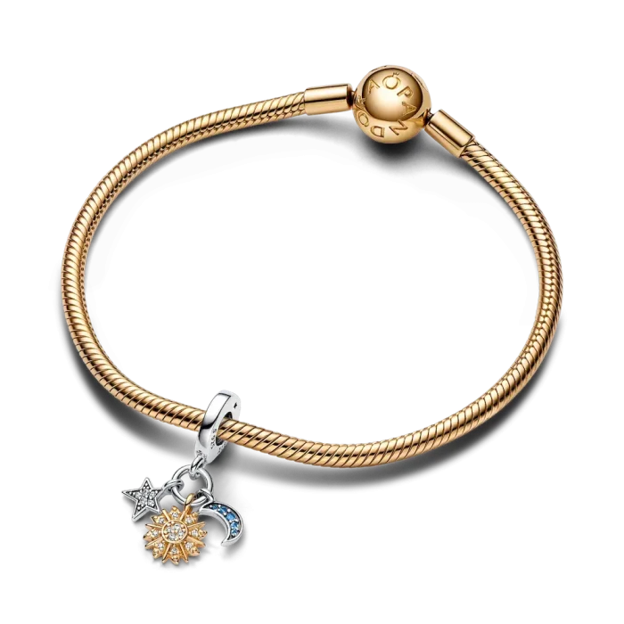 Two-tone Celestial Triple Dangle Charm - Image 4