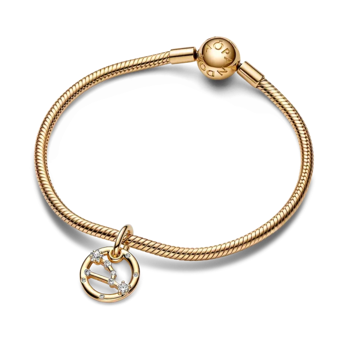 Taurus Zodiac Dangle Charm Bracelet Set - Image 13