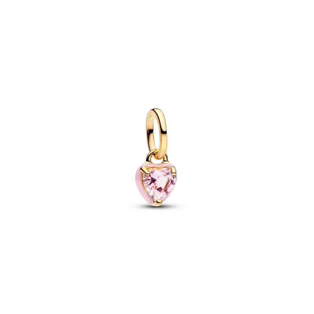 Pink Chakra Heart Mini Dangle Charm