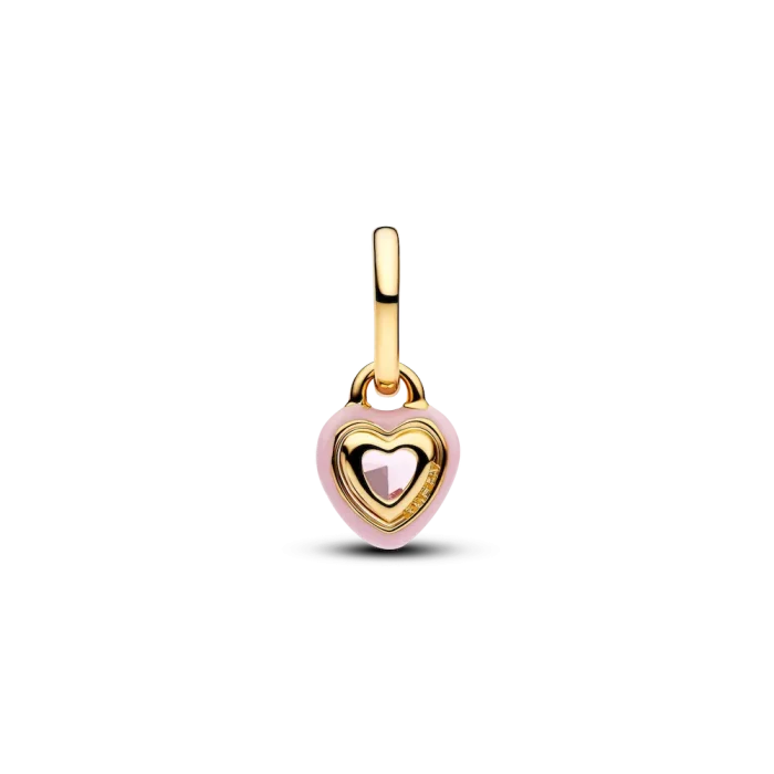 Pink Chakra Heart Mini Dangle Charm - Image 2