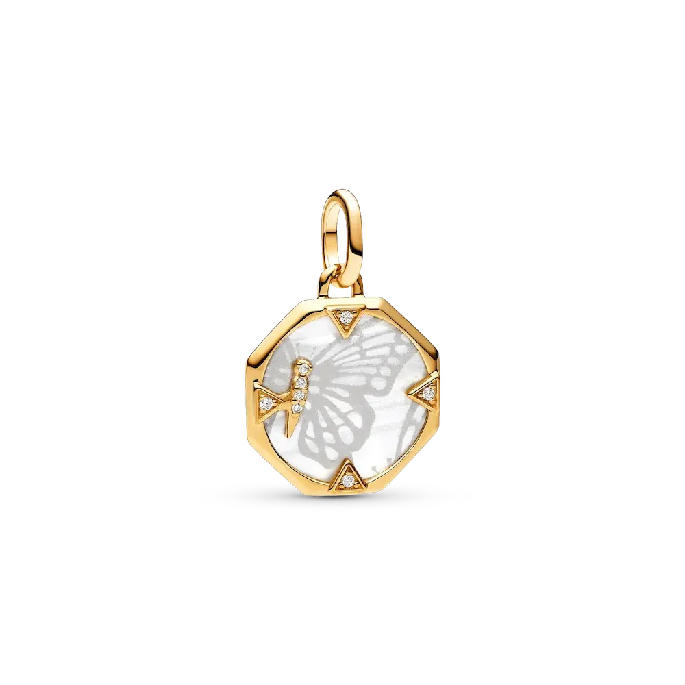 Pandora ME Pearlescent Butterfly Medallion Charm