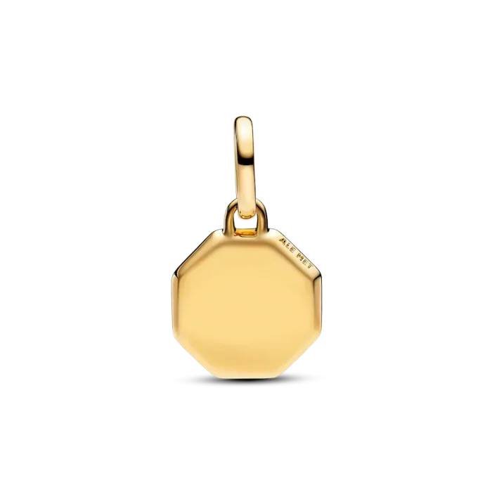 Blue Engravable Mini Medallion Charm - Image 7