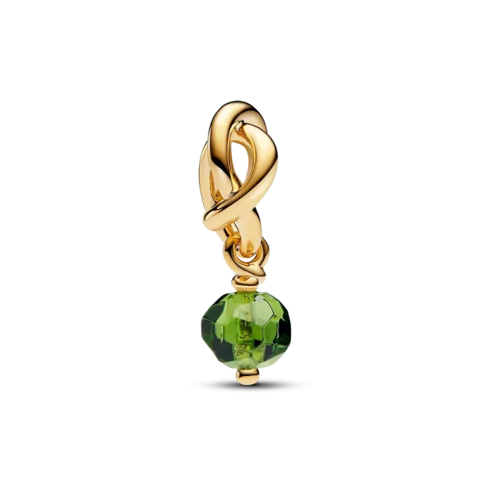 August Eternity Circle Dangle Charm Necklace Set - Image 6