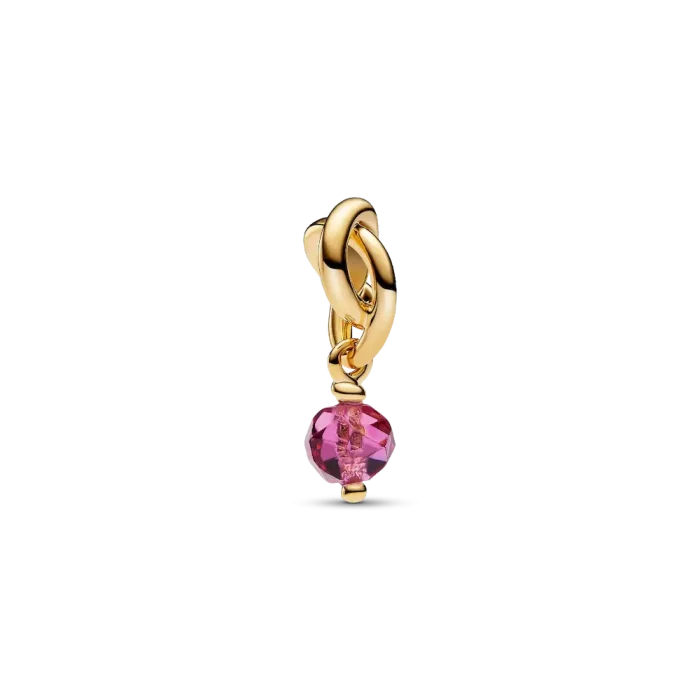 October Engravable Dangle Charm Necklace Set - Image 2