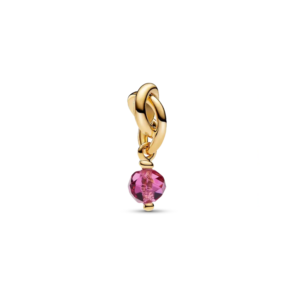 763462C10_RGB.webp Faceted Pink Eternity Circle Dangle Charm - Image 1