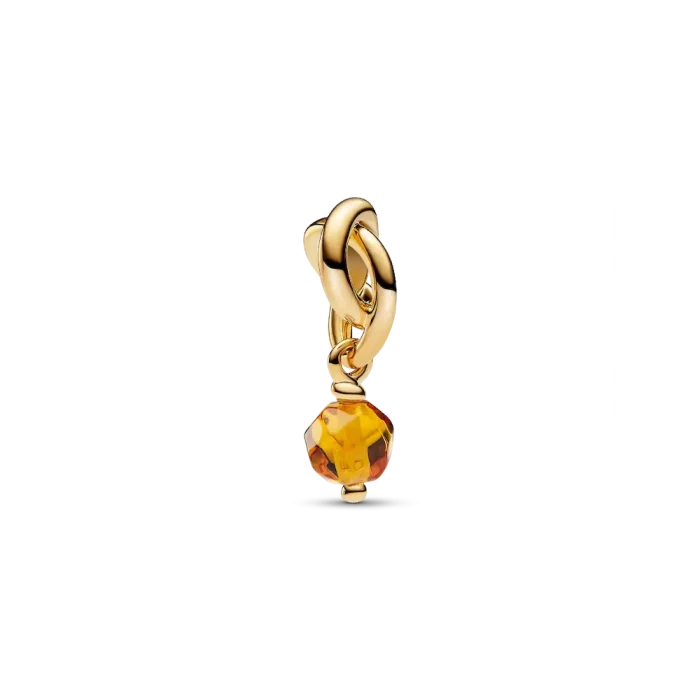 November Eternity Circle Dangle Charm Necklace Set - Image 2