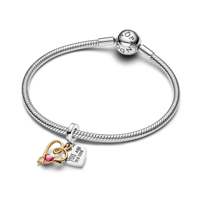 Arrow of Love Bracelet and Engravable Charm Set - Image 9