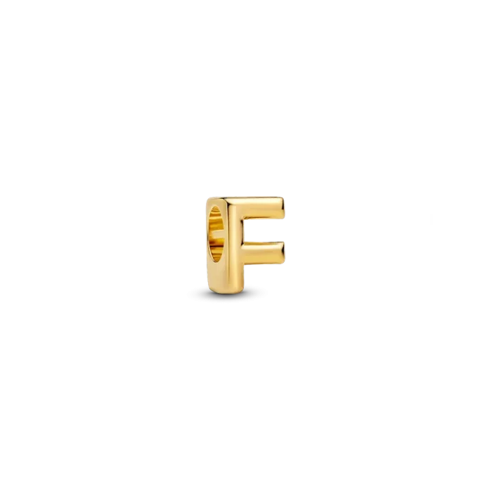 Letter F Charm Necklace - Image 2