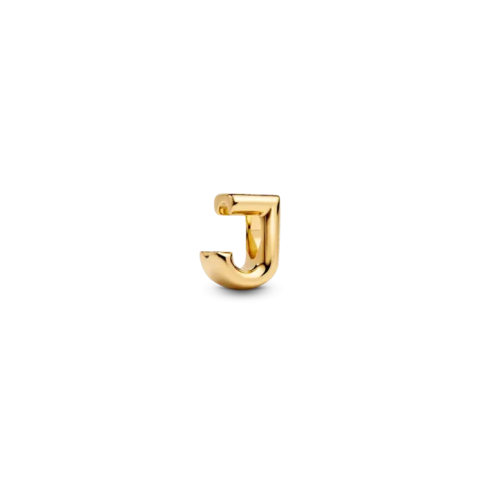 Letter J Charm Necklace - Image 2