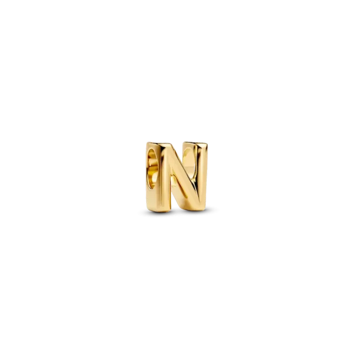 Letter N Charm Necklace - Image 2