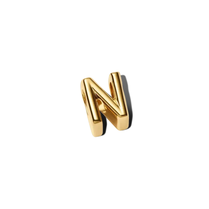 Letter N Charm Necklace - Image 12