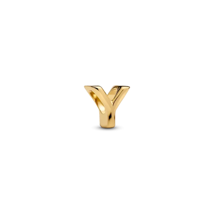 Letter Y Charm Necklace - Image 2