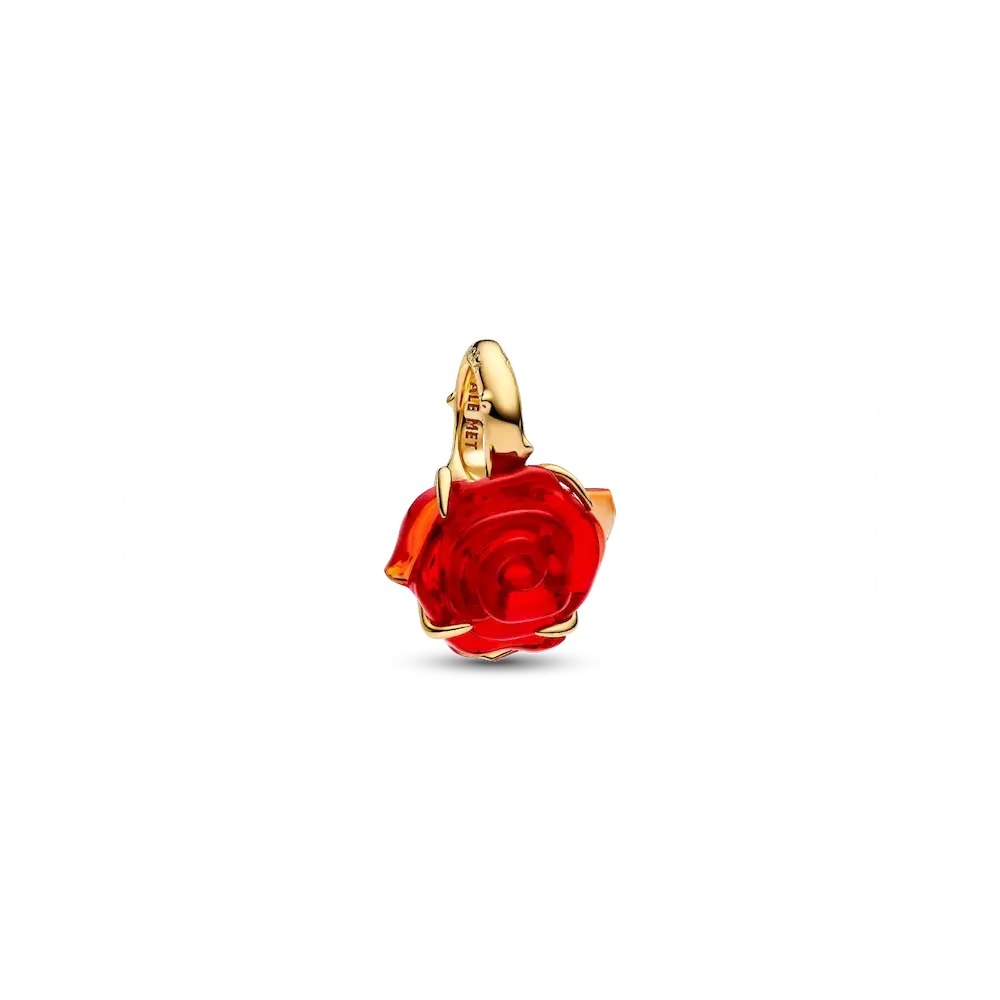 Disney Beauty and the Beast Enchanted Rose Dangle Charm