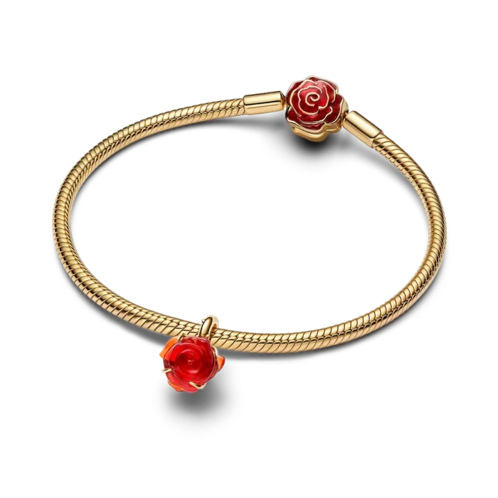 Disney Beauty and the Beast Enchanted Rose Dangle Charm - Image 6