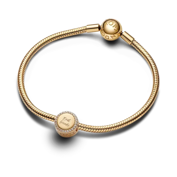 Engravable Sparkling Button Charm - Image 7