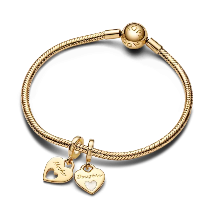 Double Heart Split Dangle Charm - Image 6