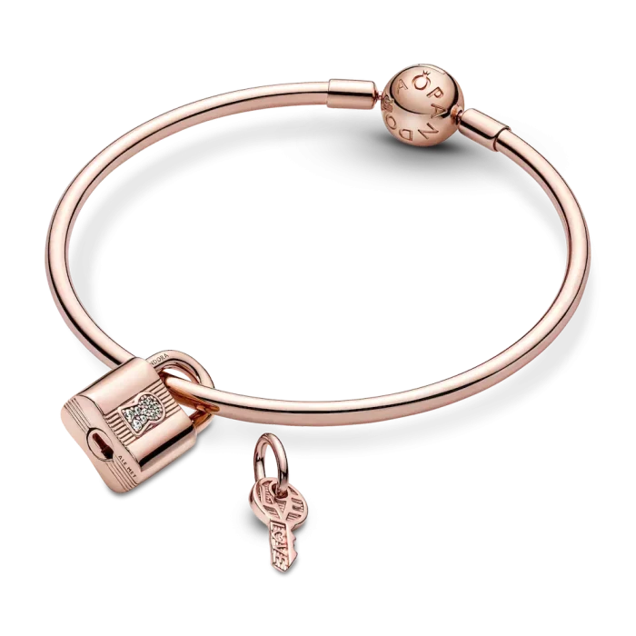 Padlock & Key Dangle Charm - Image 10