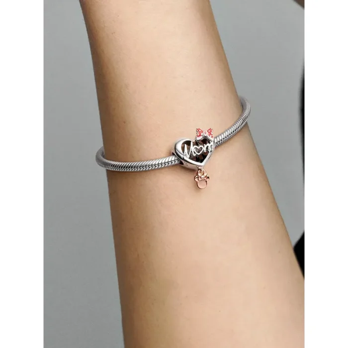 Disney Minnie Mouse Mom Heart Charm - Image 2