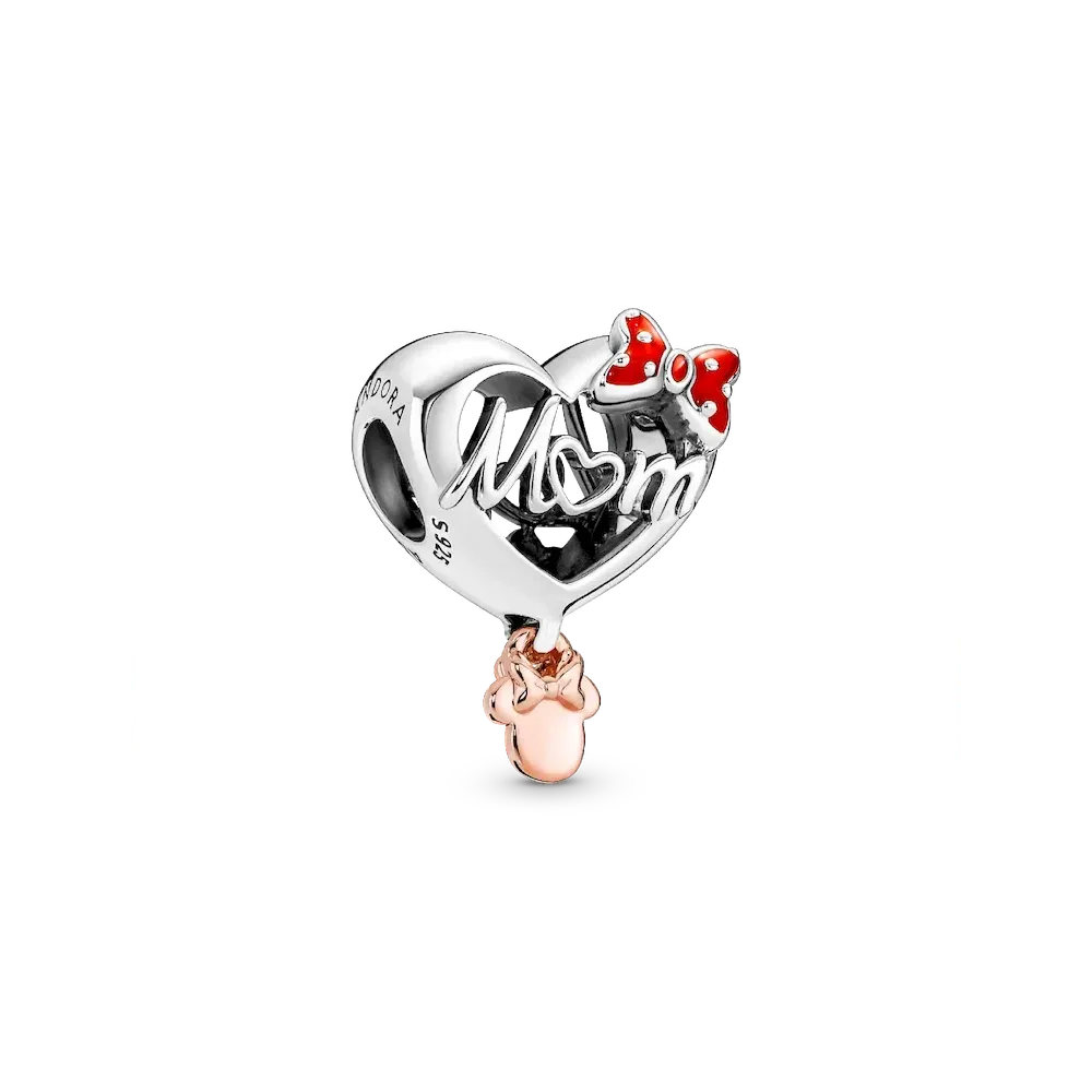 Disney Minnie Mouse Mom Heart Charm