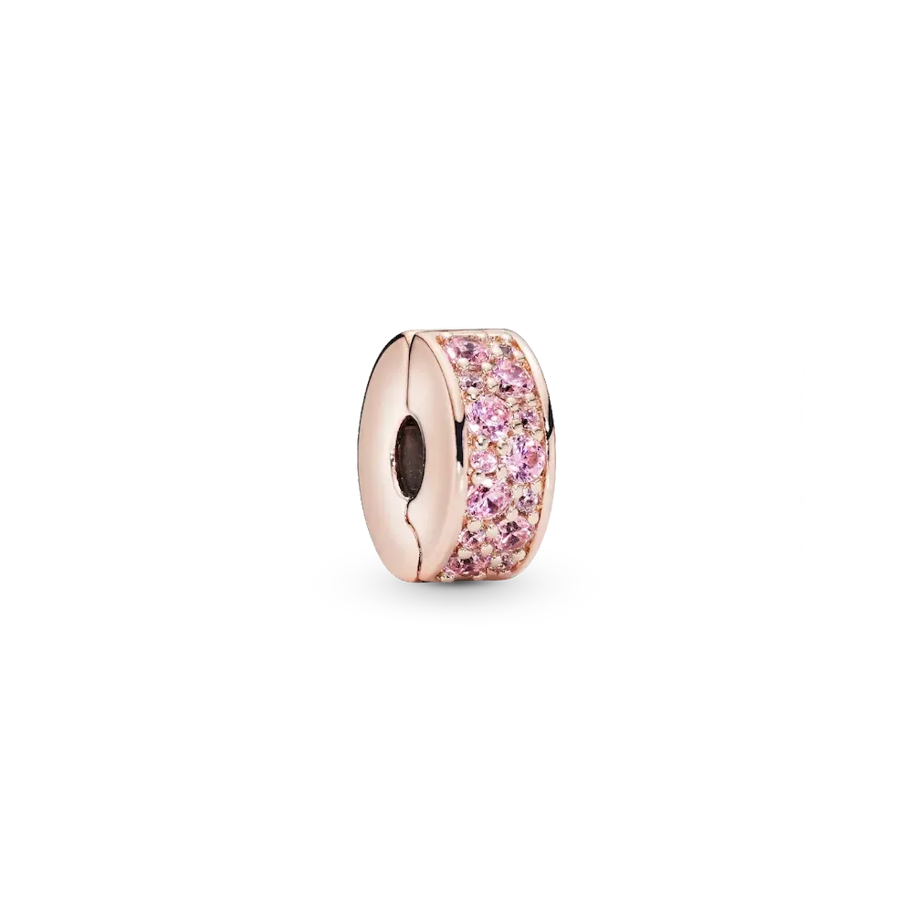 781817PCZ_RGB.webp Pink Pavé Clip Charm - Image 1