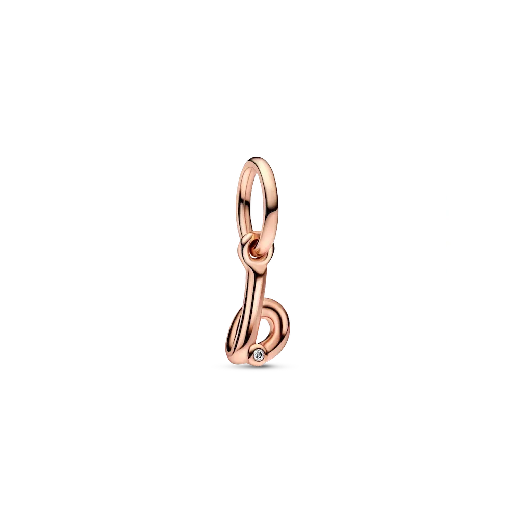 782459C01_RGB.webp FINAL SALE - Letter B Script Alphabet Dangle Charm - Image 1