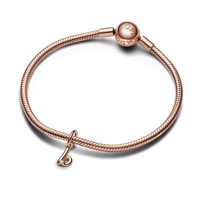 FINAL SALE - Letter B Script Alphabet Dangle Charm - Image 4