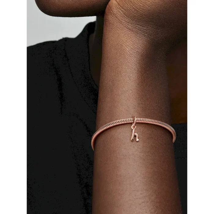 FINAL SALE - Letter H Script Alphabet Dangle Charm - Image 2