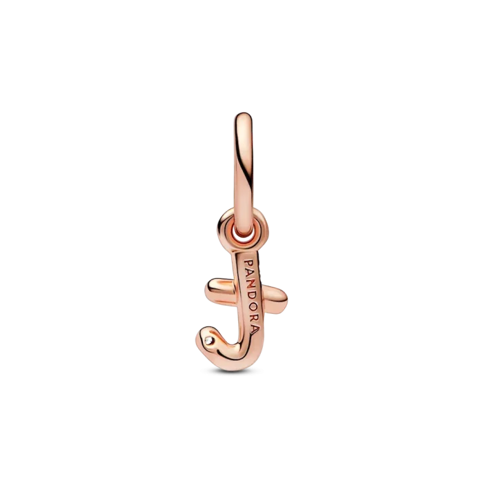 FINAL SALE - Letter T Script Alphabet Dangle Charm - Image 4