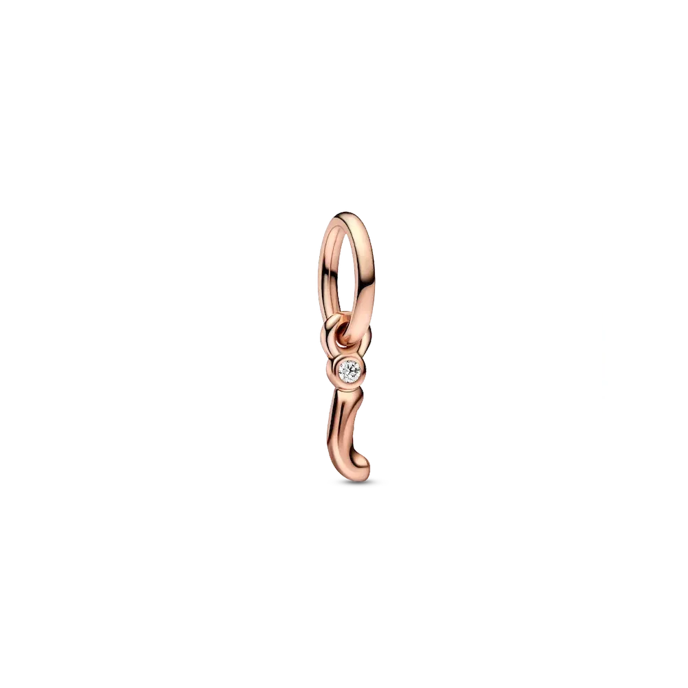 782473C01_RGB.webp FINAL SALE - Letter I Script Alphabet Dangle Charm - Image 1