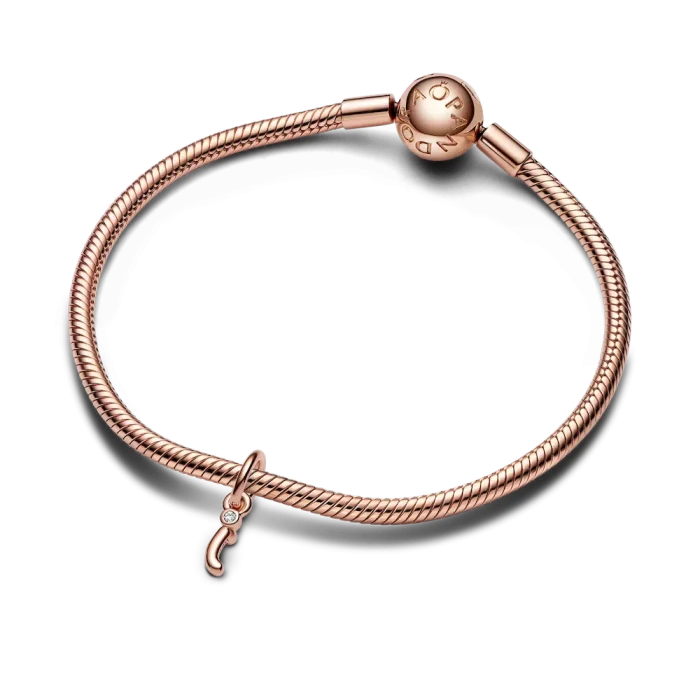 FINAL SALE - Letter I Script Alphabet Dangle Charm - Image 4