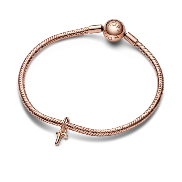 FINAL SALE - Letter R Script Alphabet Dangle Charm - Image 3