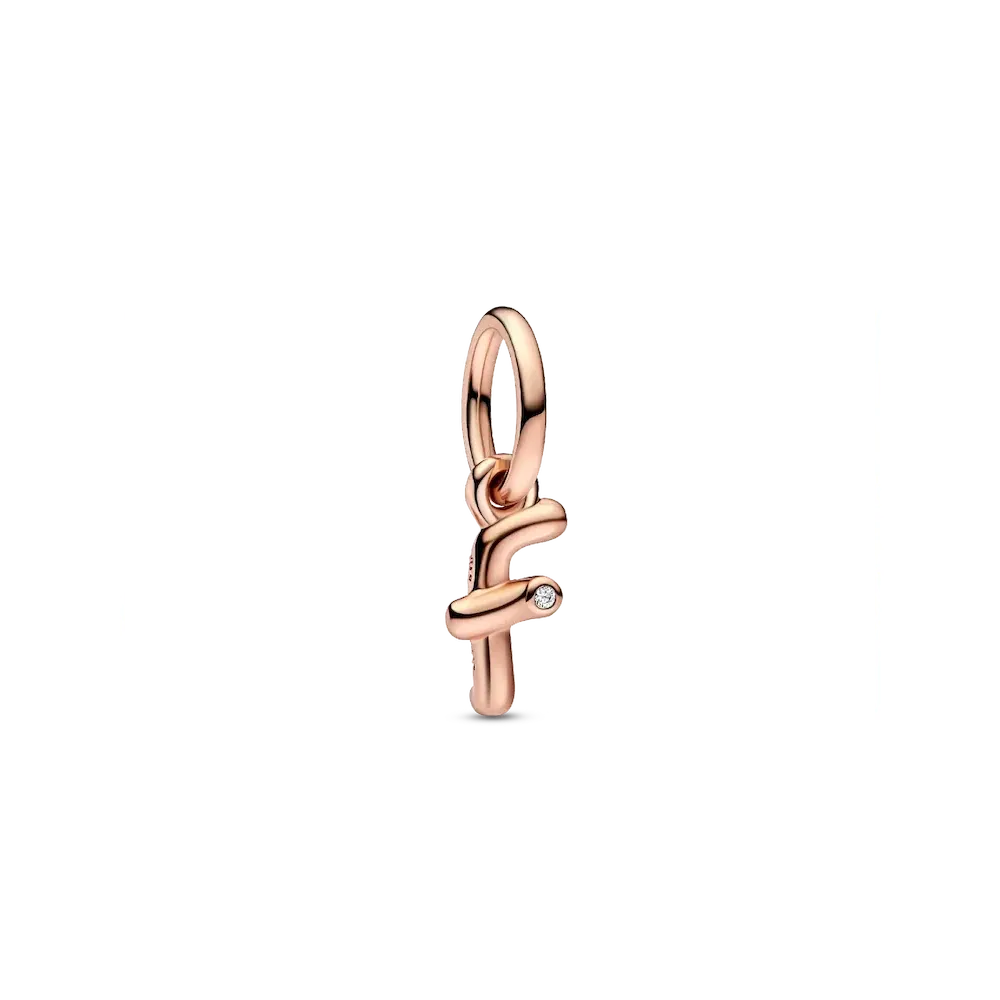 782532C01_RGB.webp FINAL SALE - Letter F Script Alphabet Dangle Charm - Image 1
