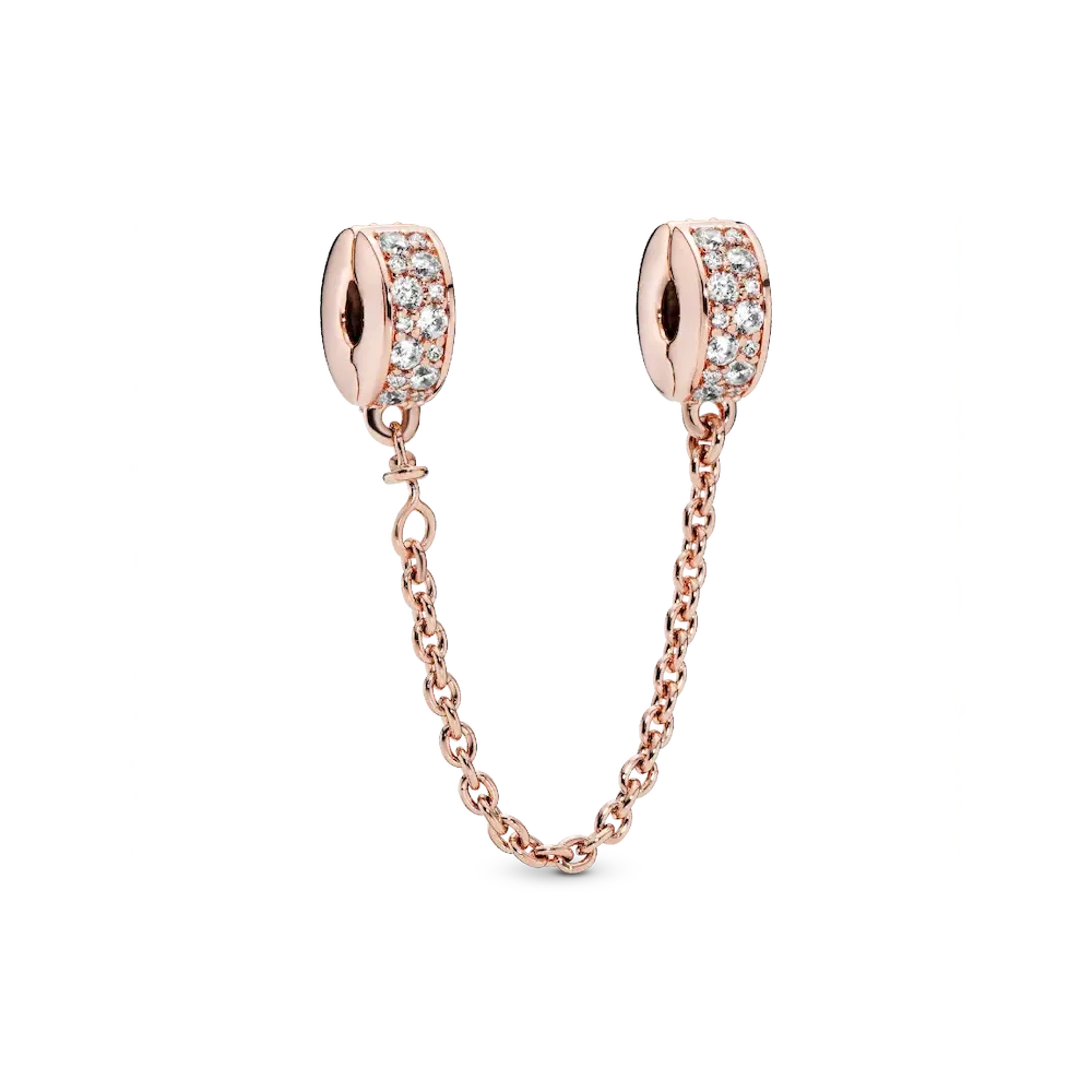 786322CZ_RGB.webp Clear Pavé Safety Chain Clip Charm - Image 1
