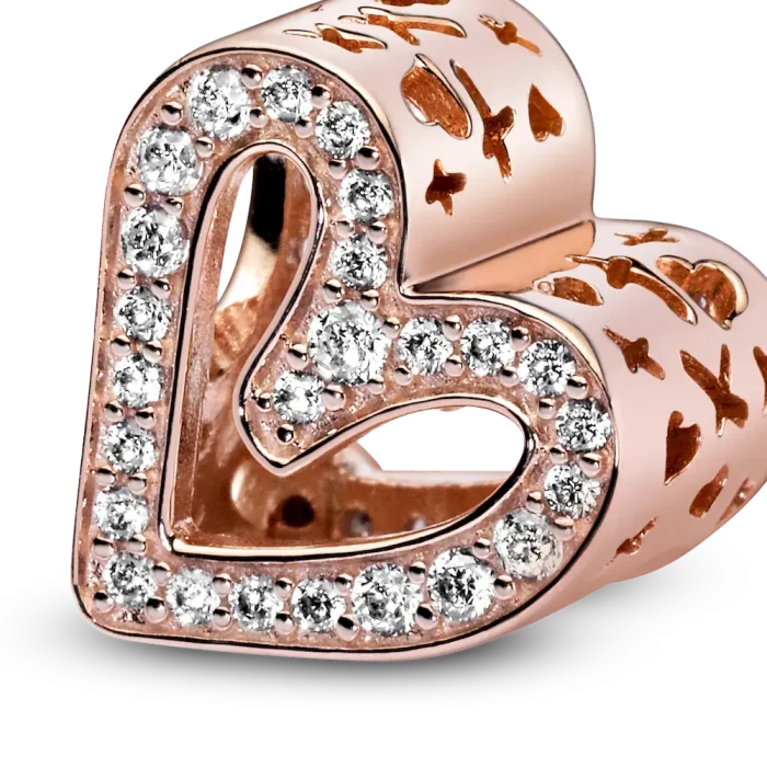 Sparkling Freehand Heart Charm - Image 7